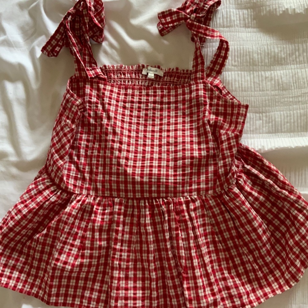 Madewell Blouse with Tie Straps